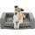 Trixie CityStyle Sofa - szögletes fekhely (világosszürke) kutyák részére (90x70cm) 