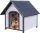 Trixie Natura Dog Kennel - kutyaház (szürke) sátortetős (L) 96x105x112cm Ingyenes kiszállítással
