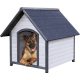 Trixie Natura Dog Kennel - kutyaház (szürke) sátortetős (L) 96x105x112cm Ingyenes kiszállítással
