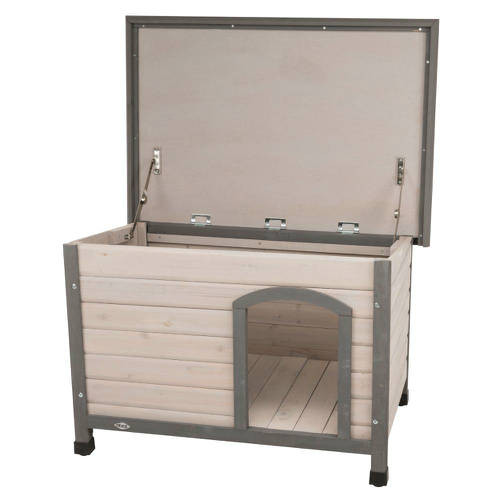Trixie Classic Dog Kennel - kutyaház (szürke) féltetős (L) 116x82x79cm/Ingyenes kiszállítás