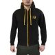 K9® UNIT Jet Black/Gold cipzáras pulóver kapucnival M