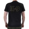 K9® UNIT fekete környakú póló 3XL