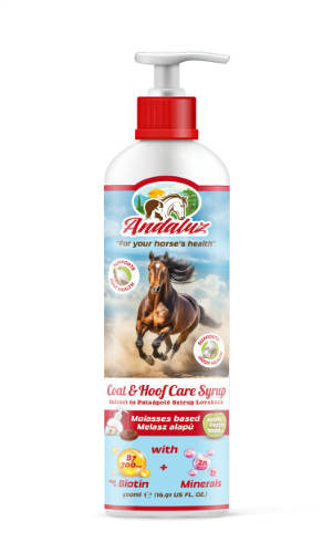 Andaluz Coat&Hoof Care Syrup - kiegészítő eleség (pata és szőrápoló) lovak részére (500ml)