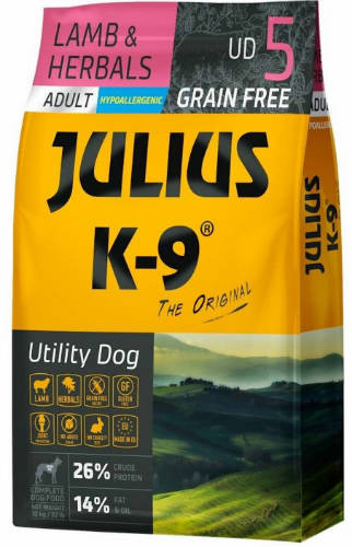 JULIUS K-9 3kg Adult Small Lamb & Herbals száraztáp kutyáknak (3kg)