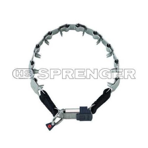Kiképző nyakörv fém lemezes gyorskapcsolós Inox 48cm