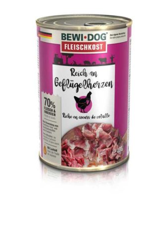 Színhús baromfiszívben gazdag 400 g Bewi-Dog