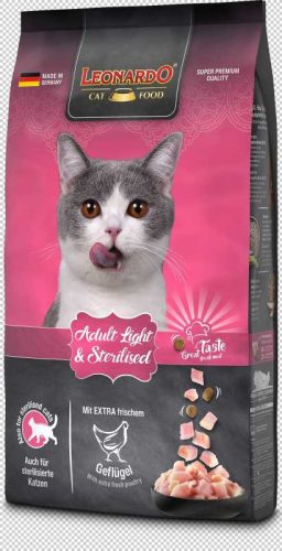 Leonardo Light- gazdag baromfihúsban 7,5 kg - friss hússal TOP TERMÉK