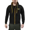 K9® UNIT Jet Black/Gold cipzáras pulóver kapucnival 2XL